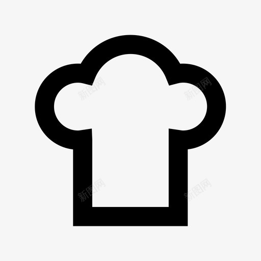 厨师帽餐饮材料标图标svg_新图网 https://ixintu.com 厨师帽 餐饮材料设计图标