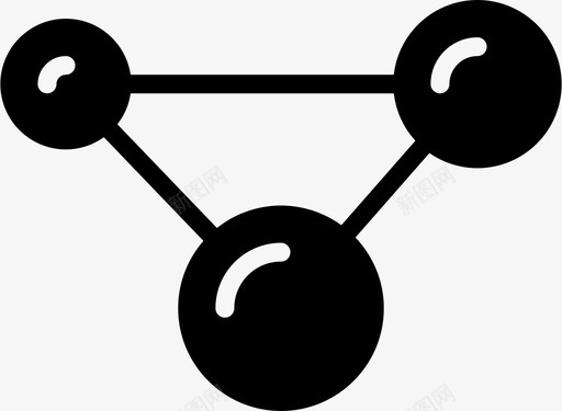 分子斑点科学图标图标