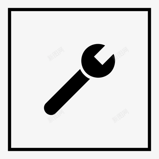 扳手工具潮汐图标svg_新图网 https://ixintu.com 工具 扳手 振动 支架 敲击 无线 最新技术 构建支持维护 潮汐 维修 维护