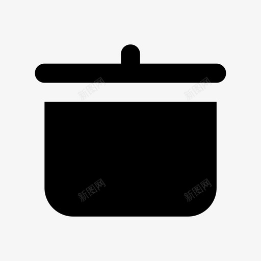 锅汤平底锅图标svg_新图网 https://ixintu.com 厨房用具材料图标 厨房锅 帕斯拉 平底锅 汤 满的 炊具 煮沸 砂锅 米饭 锅
