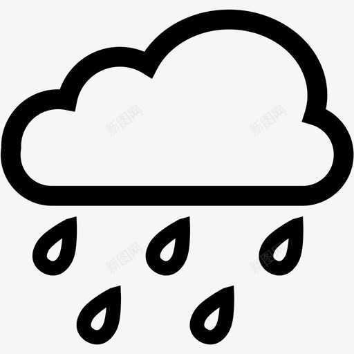 降雨量图标svg_新图网 https://ixintu.com 降雨量