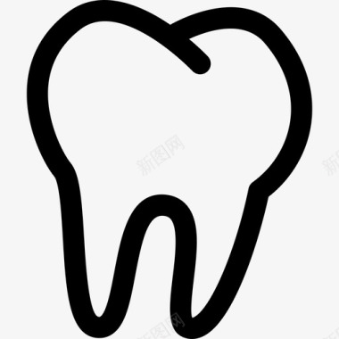 牙齿轮廓医学牙医图标图标