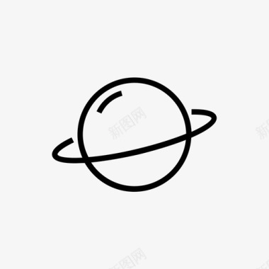 土星小行星带天文学图标图标
