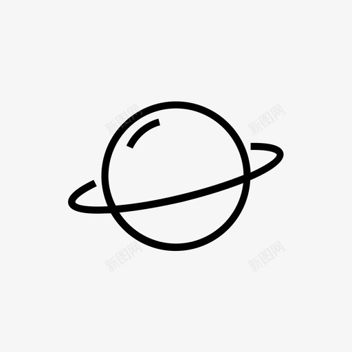 土星小行星带天文学图标svg_新图网 https://ixintu.com 圆 土星 在一个圆 天文学 宇宙 小行星带 环 空间 行星