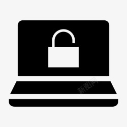 迷你保险箱笔记本电脑解锁安全保险箱图标高清图片