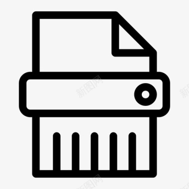 碎纸机文件文件图像处理图标图标