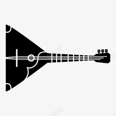 巴拉莱卡吉他乐器图标图标