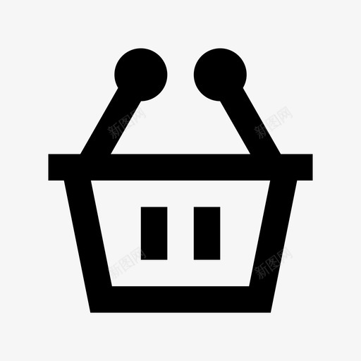 购物篮食品和饮料材料标图标svg_新图网 https://ixintu.com 购物篮 食品和饮料材料设计图标