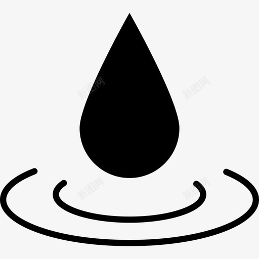 水滴形状生态图标svg_新图网 https://ixintu.com 形状 水滴 水滴型 生态