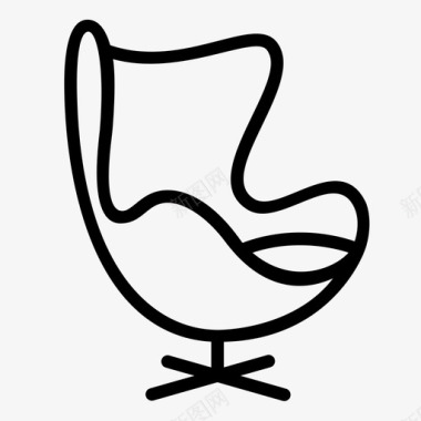 蛋椅展示品材料图标图标