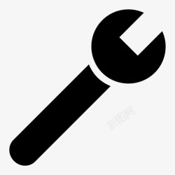 智能建造扳手工具智能手机图标高清图片