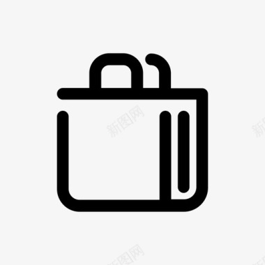 购物袋存储钱包图标图标