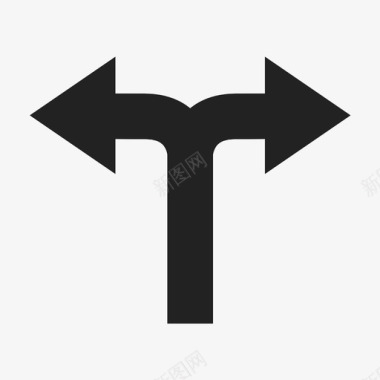 交叉口转弯道路图标图标