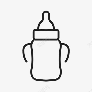 婴儿奶瓶容器饮料图标图标