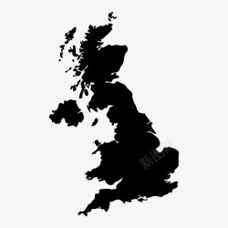 伦敦地图英国无线英国和爱尔兰图标高清图片