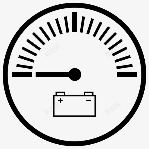 电池电量表图标svg_新图网 https://ixintu.com 电池电量表