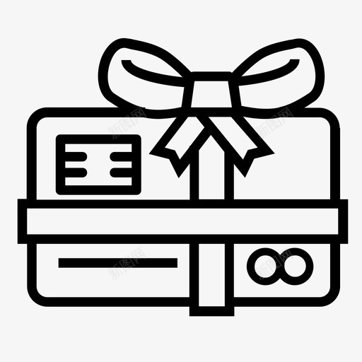礼品卡网上购物电子商务图标svg_新图网 https://ixintu.com 礼品卡 网上购物电子商务