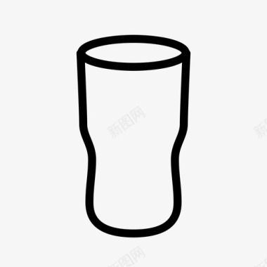 玻璃杯饮料容器图标图标