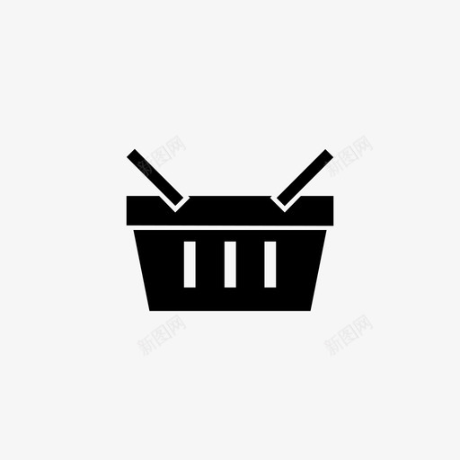 篮子购买携带图标svg_新图网 https://ixintu.com 商店 手提包 携带 收集 篮子 篮子野餐携带 购买 购物 运送 野餐