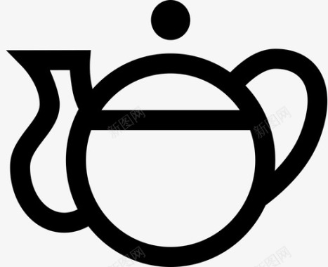 茶壶非食用产品图标图标