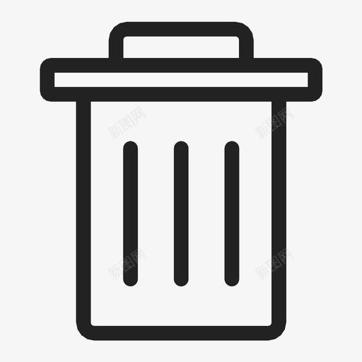垃圾桶移除清洗图标svg_新图网 https://ixintu.com 删除 垃圾桶 垃圾箱 清洗 烟灰盒 移除