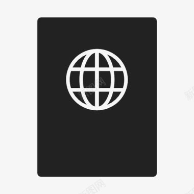 护照震颤旅行图标图标
