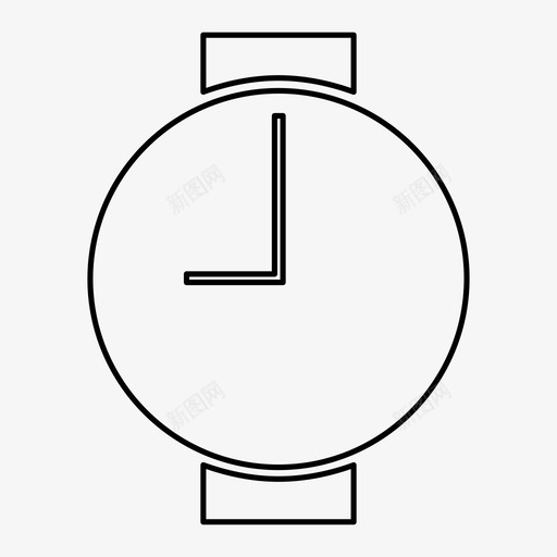 圆表表顺时针图标svg_新图网 https://ixintu.com 圆表 表顺时针
