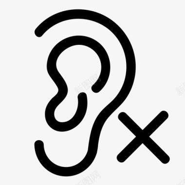 耳聋音量振动图标图标