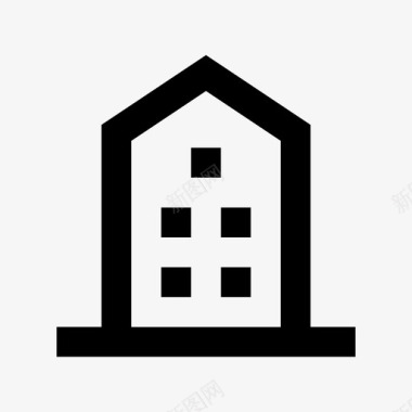 建筑住宅办公楼图标图标