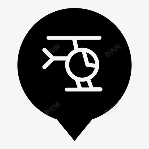 直升机不标记图标svg_新图网 https://ixintu.com wsd地图标记 不 保留 出售 地图 机场 标记 直升机 粗体 金色