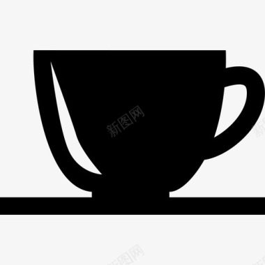 茶杯或咖啡杯食物杯厨房杯图标图标