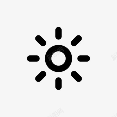 阳光温暖天气晴天图标图标
