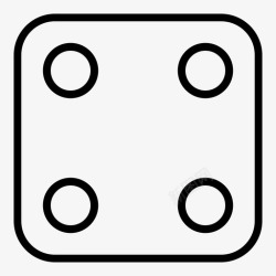 基座四角骰子物体材料图标高清图片