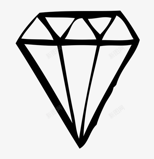 钻石昂贵的珠宝订婚石图标svg_新图网 https://ixintu.com 宝物 宝石 富贵 昂贵的珠宝 珠宝 精密切割 订婚石 钻石