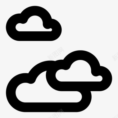 云层天空季节图标图标