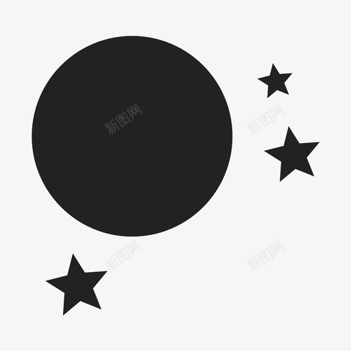 夜繁星睡眠图标svg_新图网 https://ixintu.com 夜 日落 晴朗 月光 睡眠 繁星 黄昏 黑暗