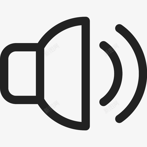 扬声器语音声音图标svg_新图网 https://ixintu.com 噪音 声音 媒体 扬声器 桌面 电脑 语音 音量 音频