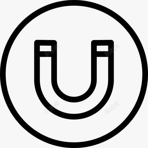 磁铁吸引教育图标svg_新图网 https://ixintu.com 吸引 图像 教育 用户需求圆线 磁铁 铁