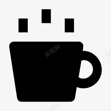 茶蒸汽热茶图标图标