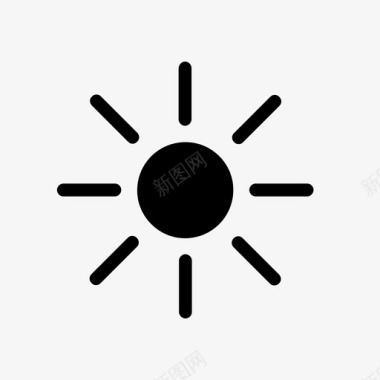 太阳能量热图标图标
