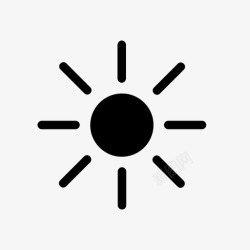 春天的能量太阳能量热图标高清图片