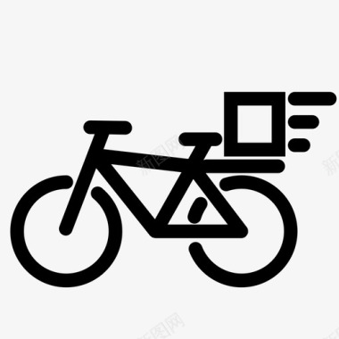信使自行车两轮车展示品图标图标
