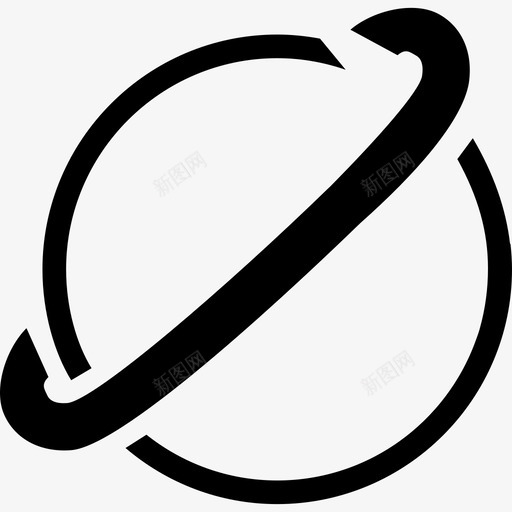 土星行星符号变体形状地球图标svg_新图网 https://ixintu.com 土星行星符号变体 地球图标 形状