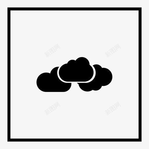 天空云天气预报多云图标svg_新图网 https://ixintu.com 云天气预报多云 天空
