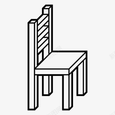 餐椅凳子椅子图标图标