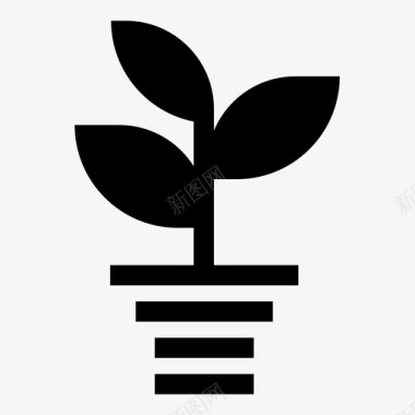 植物农业植物学图标图标