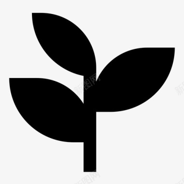 叶根植物图标图标