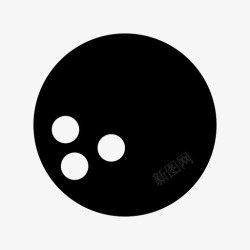 保龄球运动图标保龄球体育和游戏材料标图标高清图片