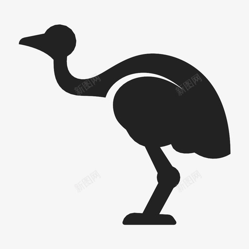 rhea展示件对象图标svg_新图网 https://ixintu.com rhea rhea鸟 动物 对象 展示件 材料 澳大利亚 物品 项 鸟