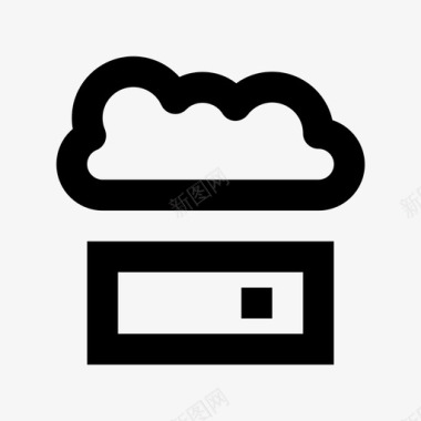 云网络云数据技术材质图标图标